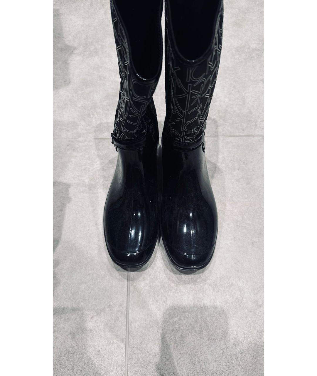CALVIN KLEIN Черные резиновые сапоги, фото 7