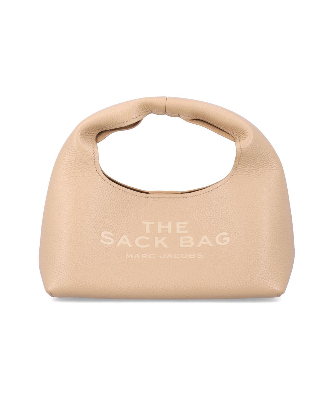 MARC JACOBS Бежевая кожаная сумка с короткими ручками, фото 1