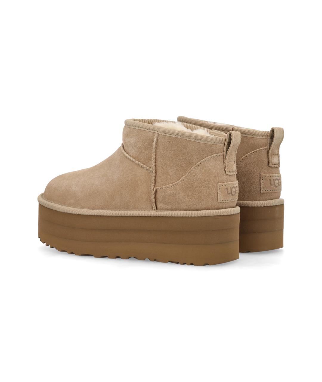 UGG AUSTRALIA Бежевые нубуковые ботинки, фото 4