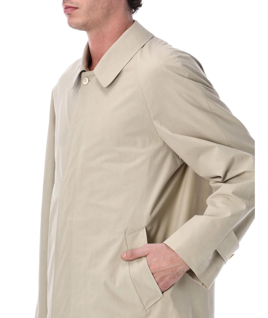 PRADA Бежевый хлопковый тренч / плащ, фото 3