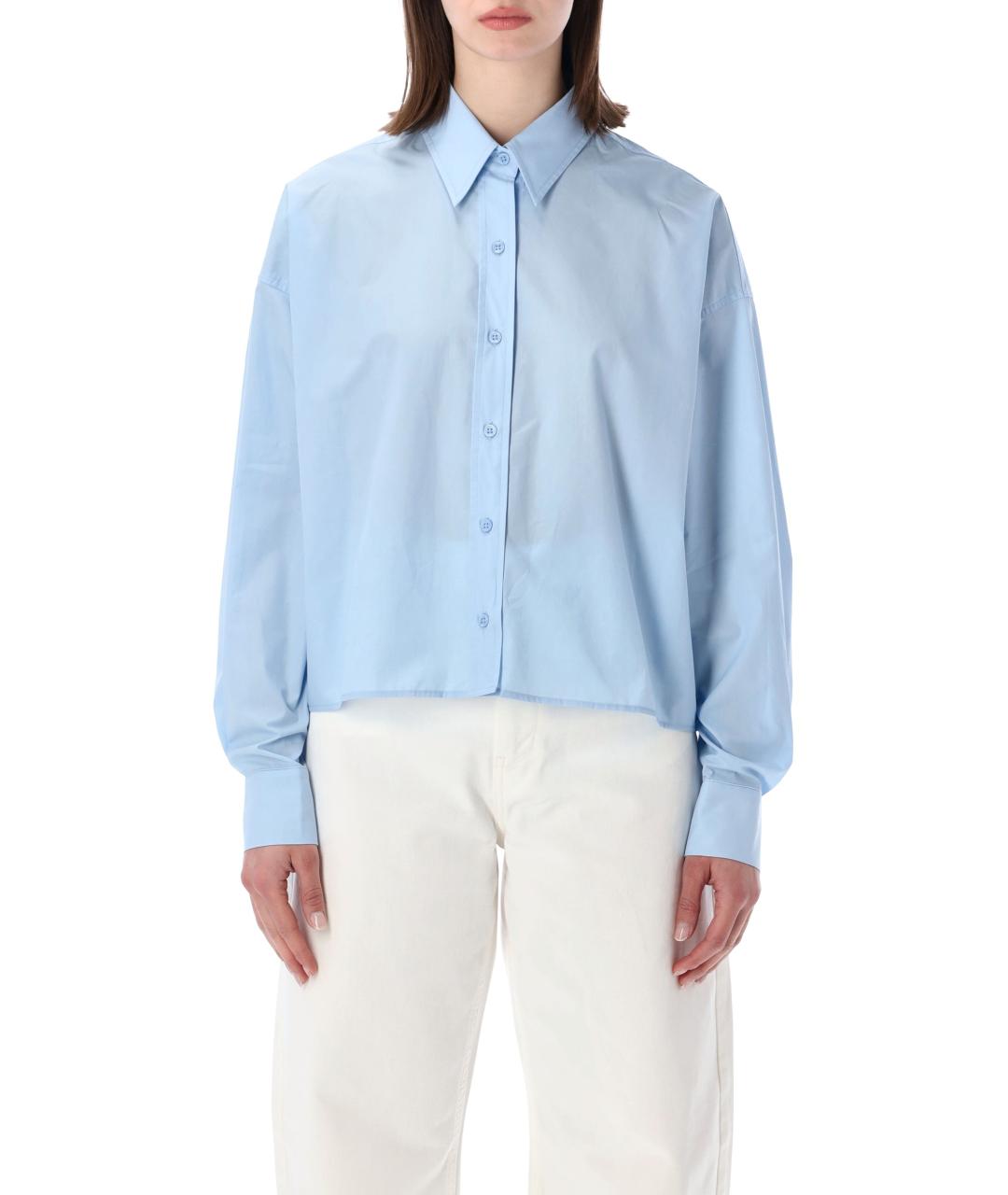 THE FRANKIE SHOP Голубая хлопковая рубашка, фото 1