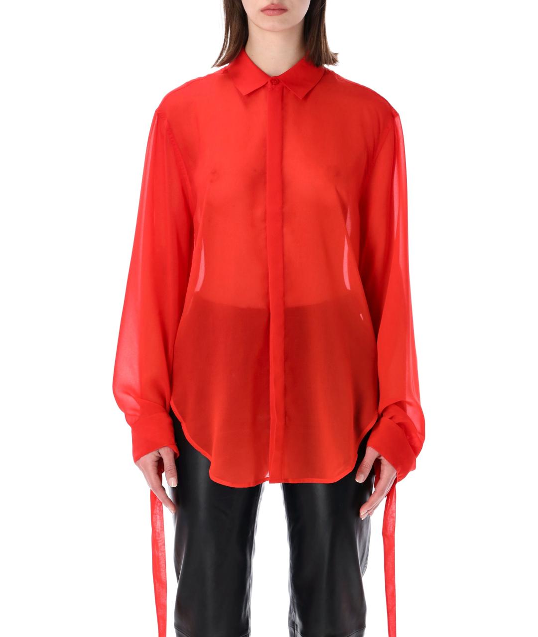 THE FRANKIE SHOP Красная полиэстеровая рубашка, фото 1