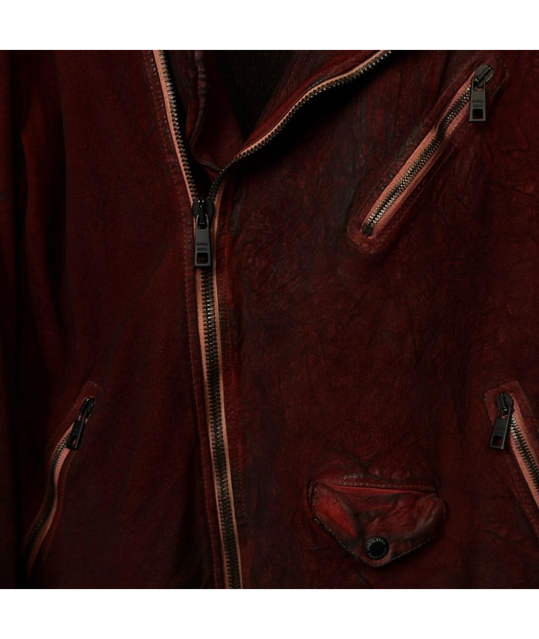 GIORGIO BRATO Бордовая кожаная куртка, фото 5