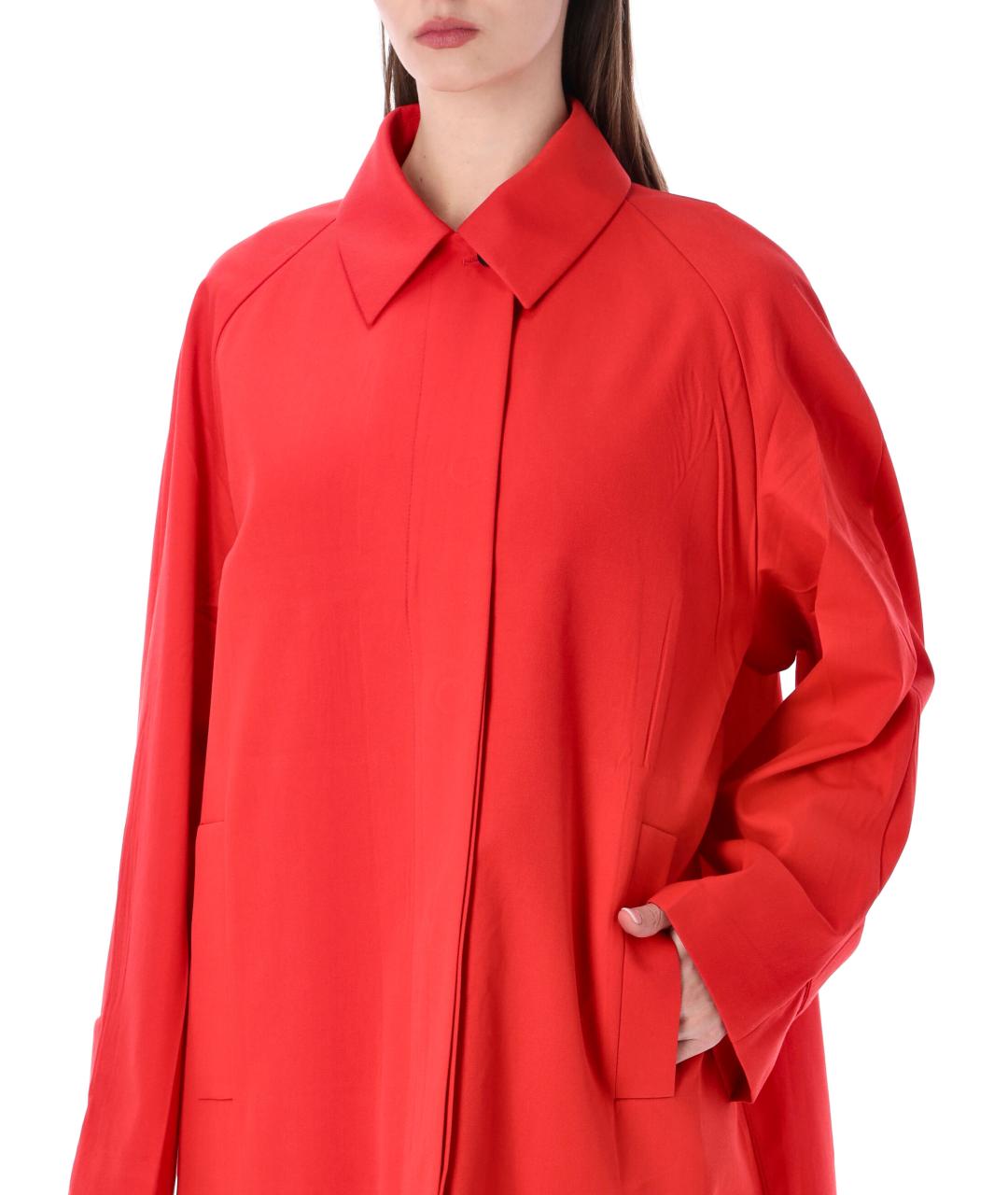 PRADA Красный полиэстеровый тренч/плащ, фото 3