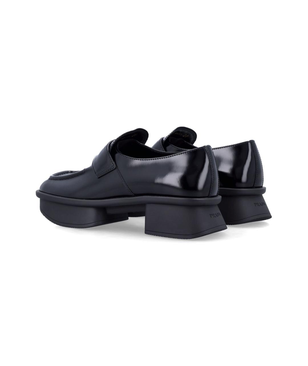 PRADA Черные кожаные лоферы, фото 4