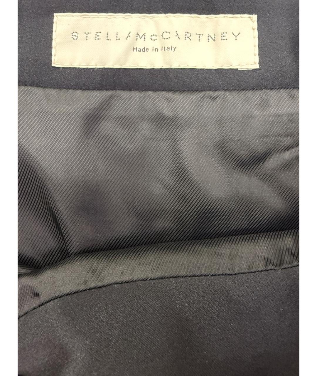 STELLA MCCARTNEY Черная шелковая юбка миди, фото 3