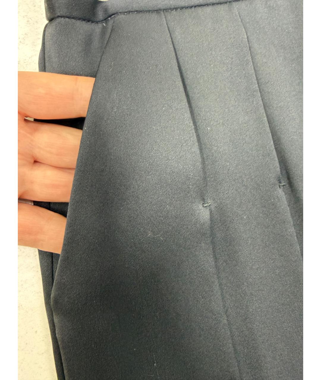 STELLA MCCARTNEY Черная шелковая юбка миди, фото 6