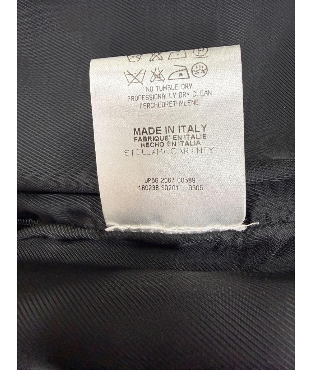 STELLA MCCARTNEY Черная шелковая юбка миди, фото 5