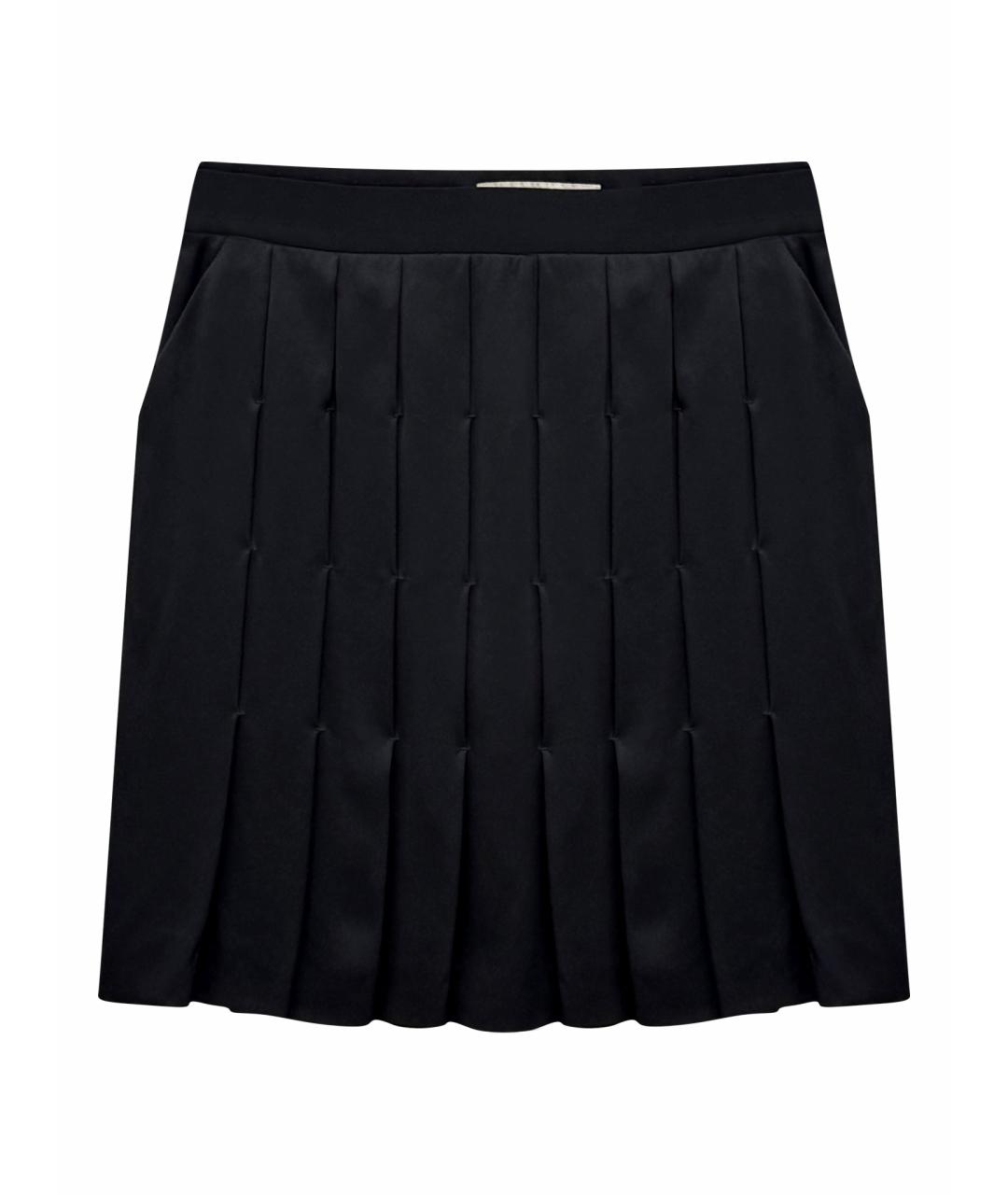 STELLA MCCARTNEY Черная шелковая юбка миди, фото 1