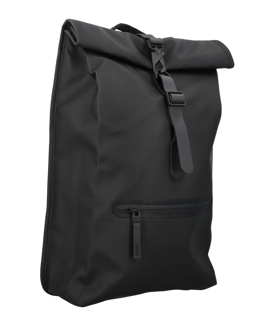 RAINS Черный синтетический рюкзак, фото 2