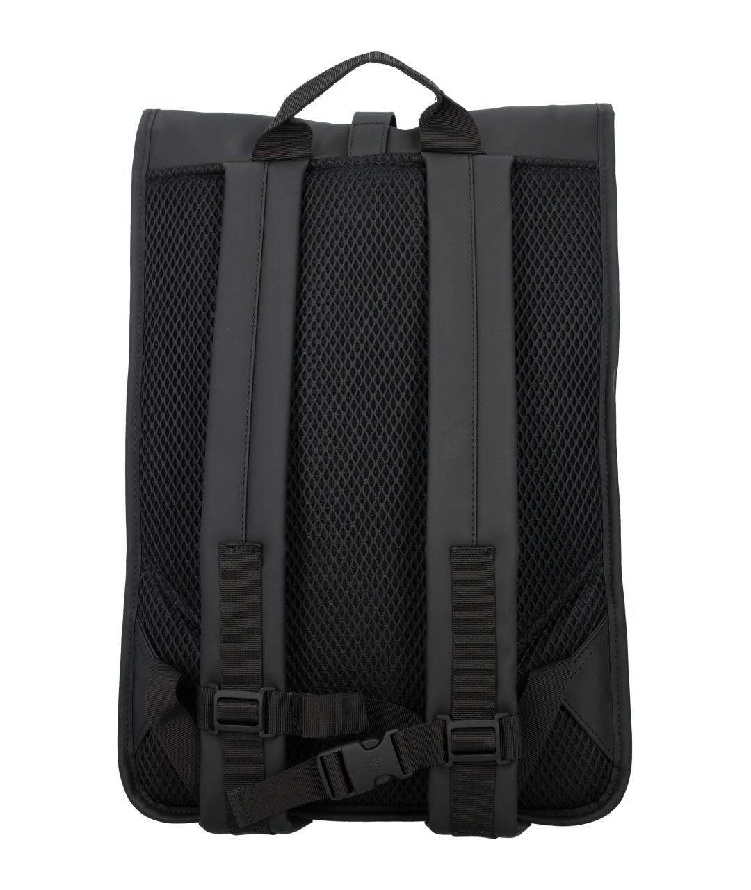 RAINS Черный синтетический рюкзак, фото 4