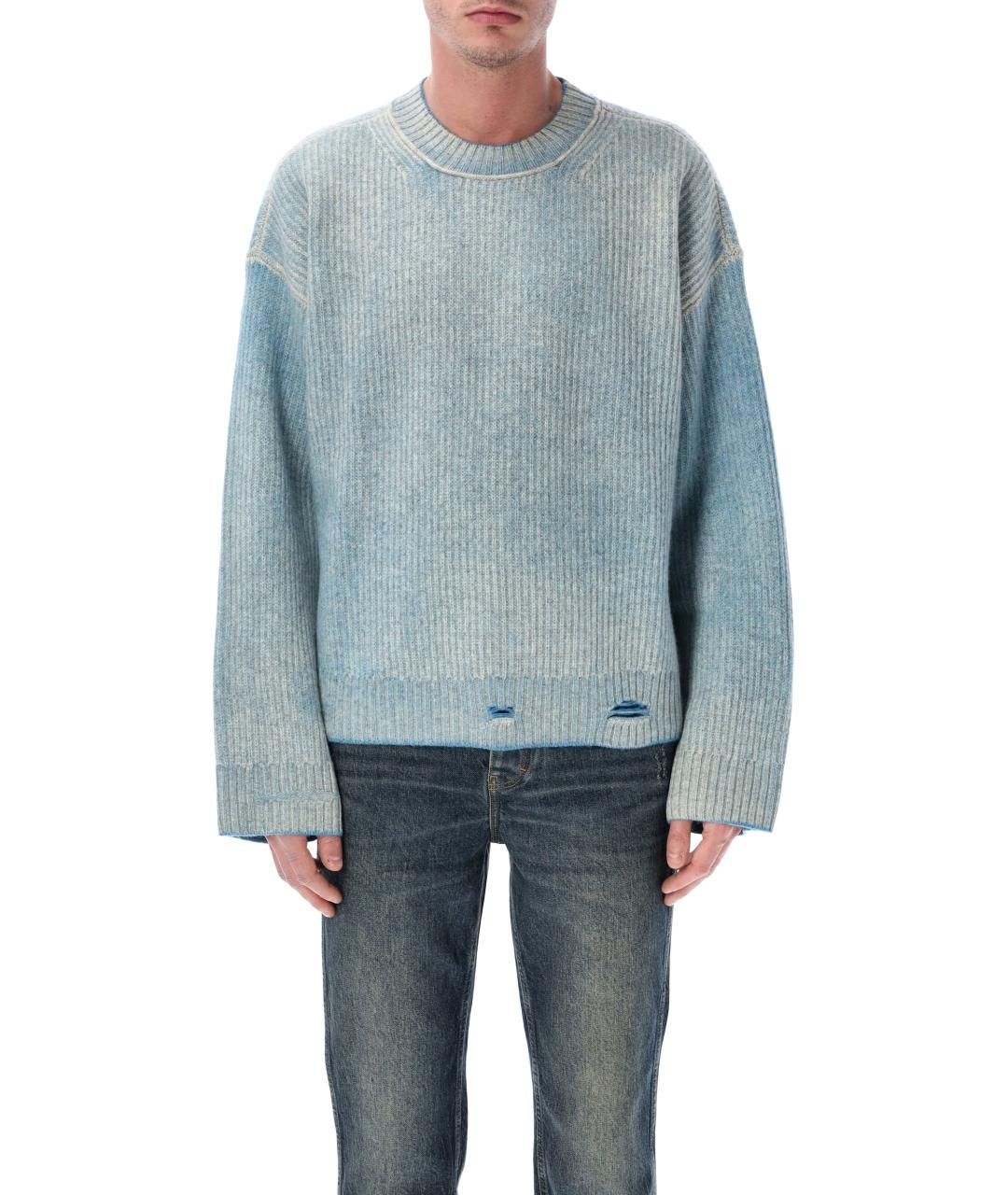REPRESENT Голубой шерстяной джемпер / свитер, фото 1