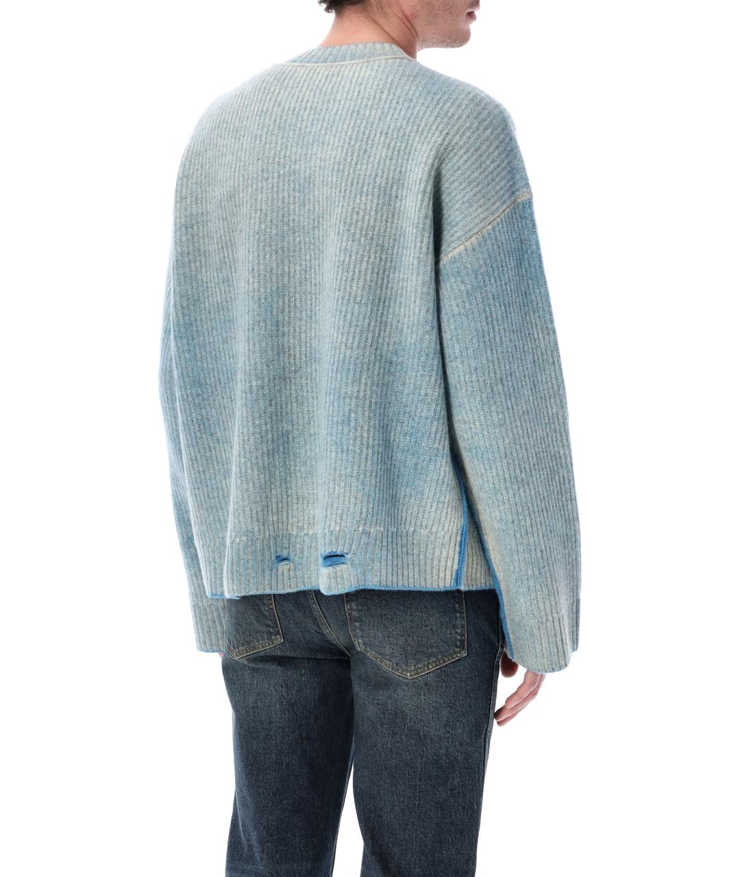 REPRESENT Голубой шерстяной джемпер / свитер, фото 2
