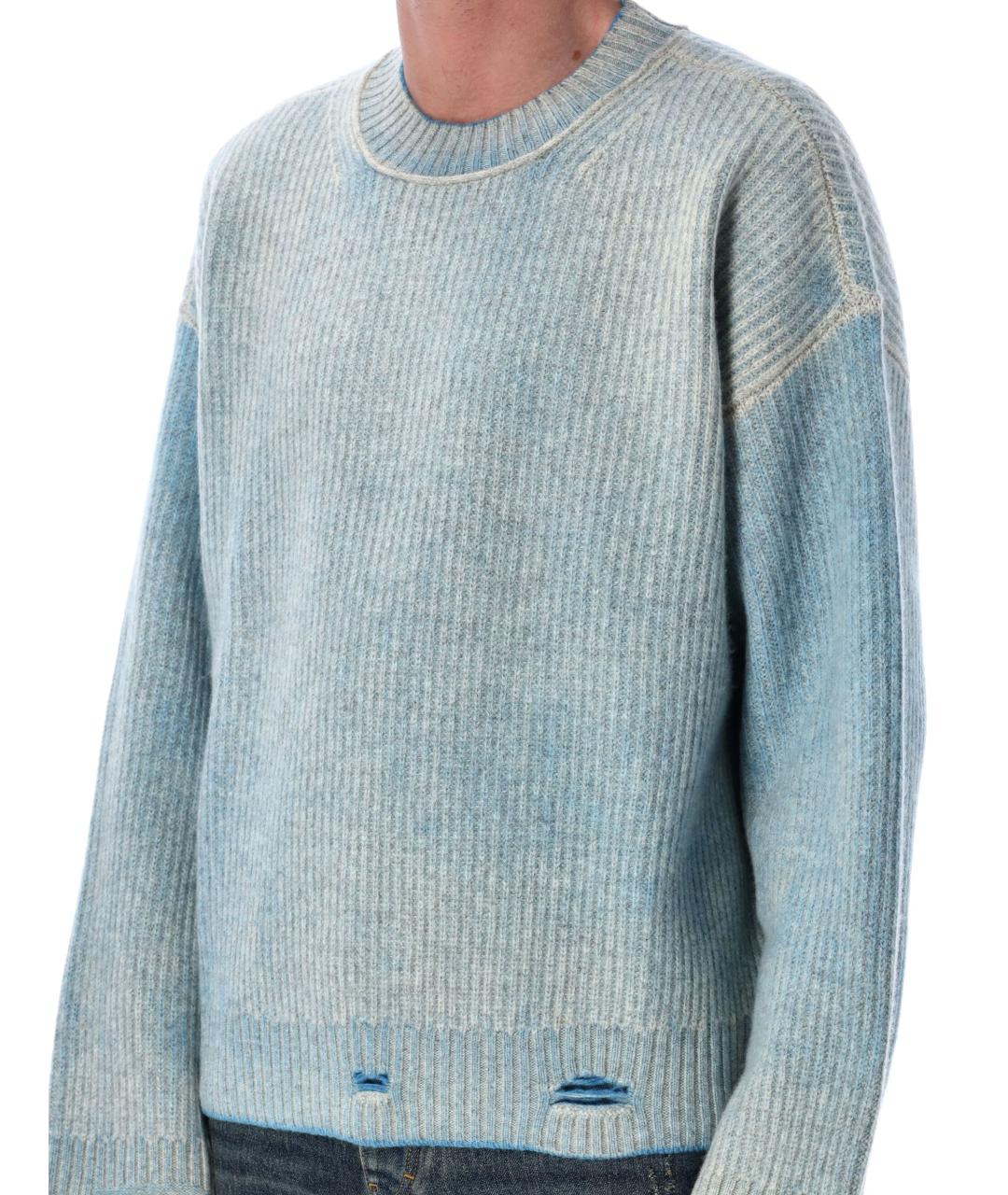 REPRESENT Голубой шерстяной джемпер / свитер, фото 3