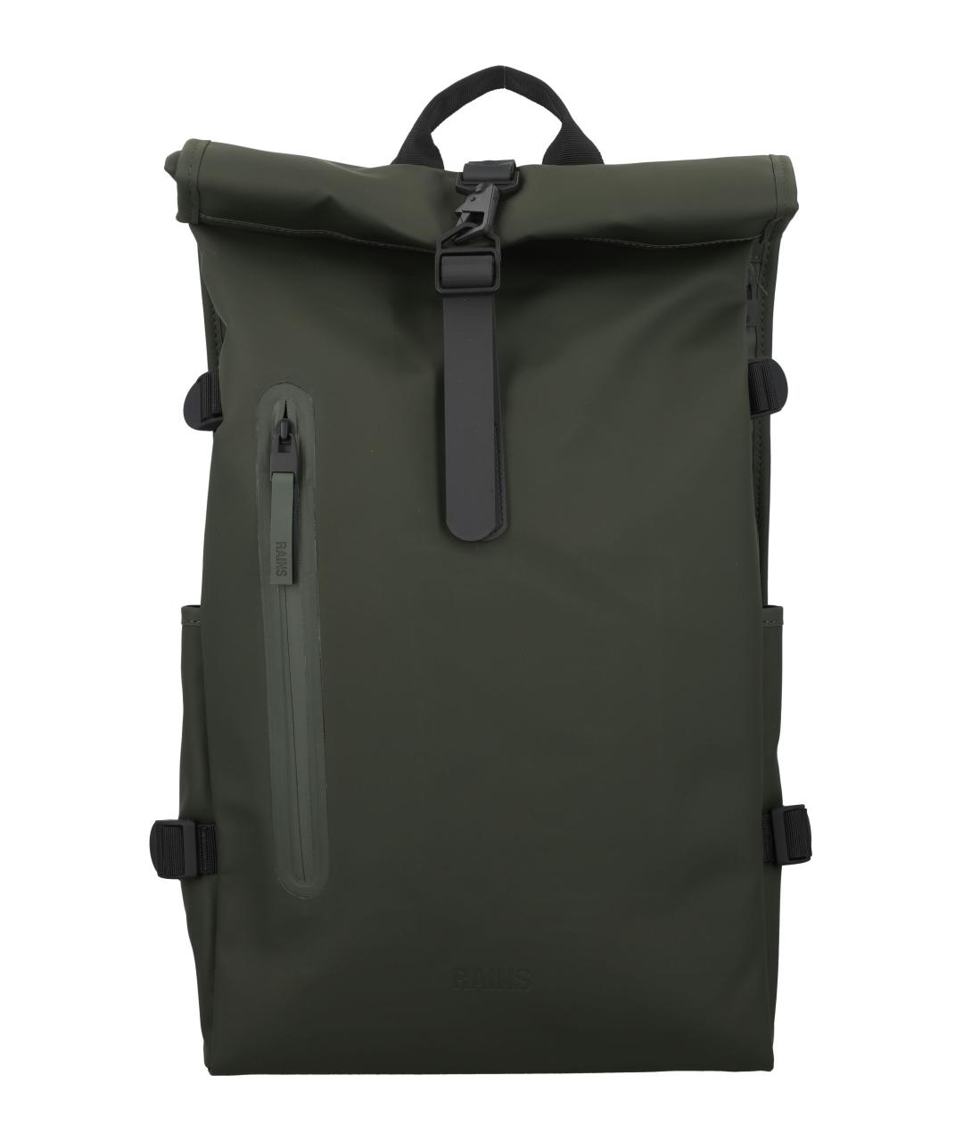 RAINS Зеленый синтетический рюкзак, фото 1