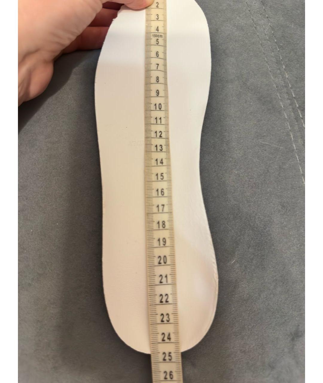 ALEXANDER MCQUEEN Белые кожаные кроссовки, фото 6