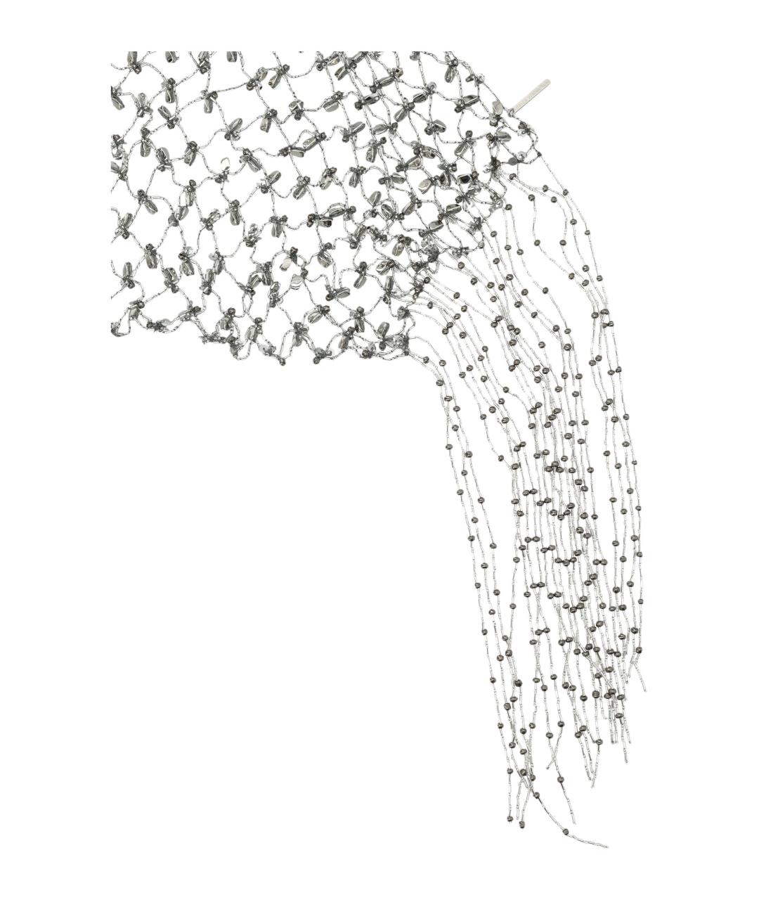 DRIES VAN NOTEN Серебрянный шарф, фото 2