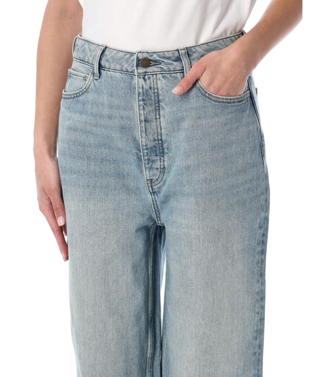 FEAR OF GOD ESSENTIALS Голубые хлопковые прямые джинсы, фото 3