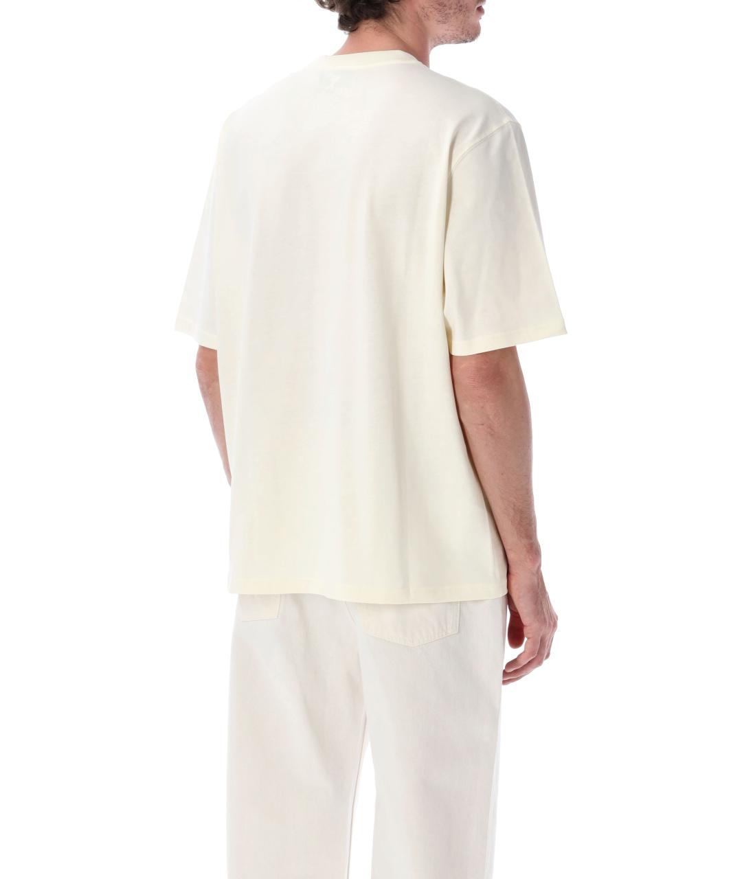 Ami Paris Белая хлопковая футболка, фото 2