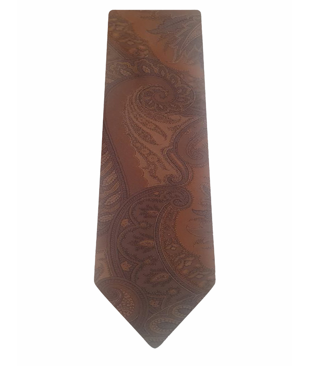 LOUIS FERAUD Коричневый шелковый галстук, фото 1