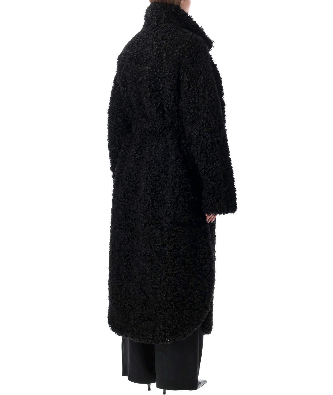 THE FRANKIE SHOP Черное полиэстеровое пальто, фото 2