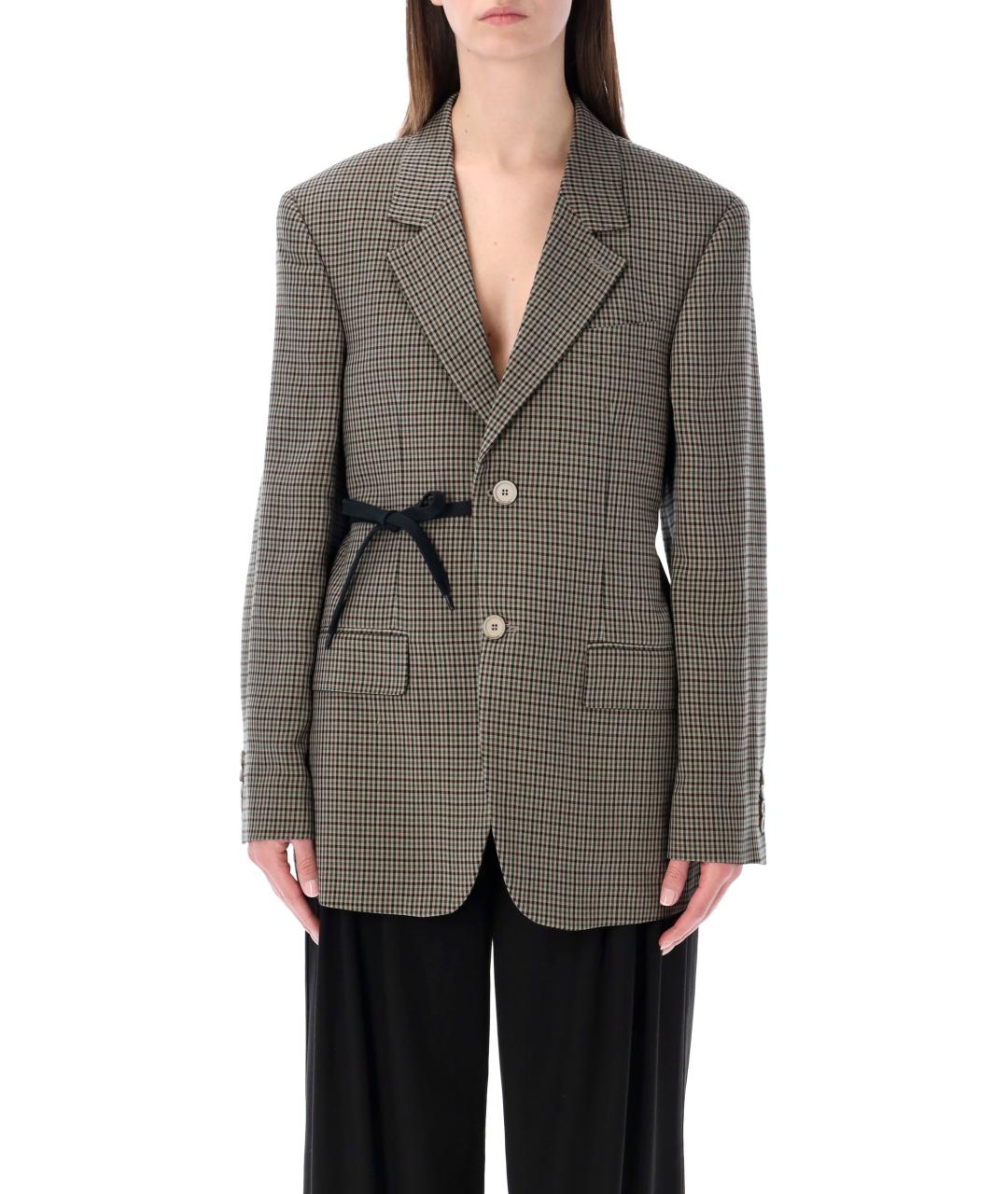 BALENCIAGA Хаки жакет/пиджак, фото 1