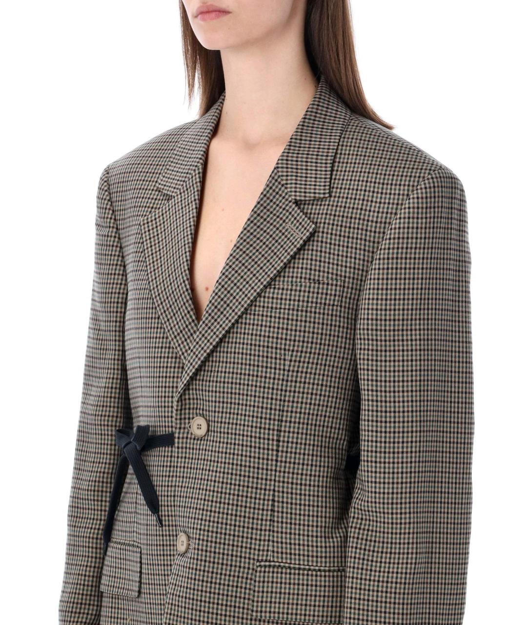 BALENCIAGA Хаки жакет/пиджак, фото 3