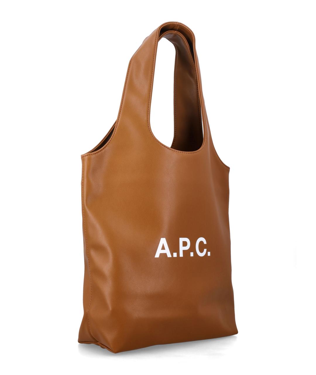 A.P.C. Коричневая сумка тоут, фото 2