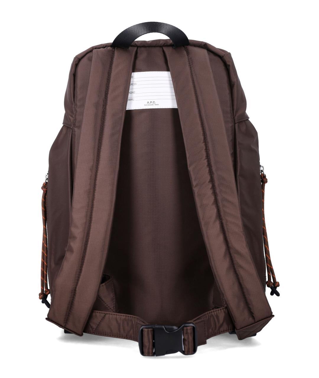 A.P.C. Коричневый рюкзак, фото 3