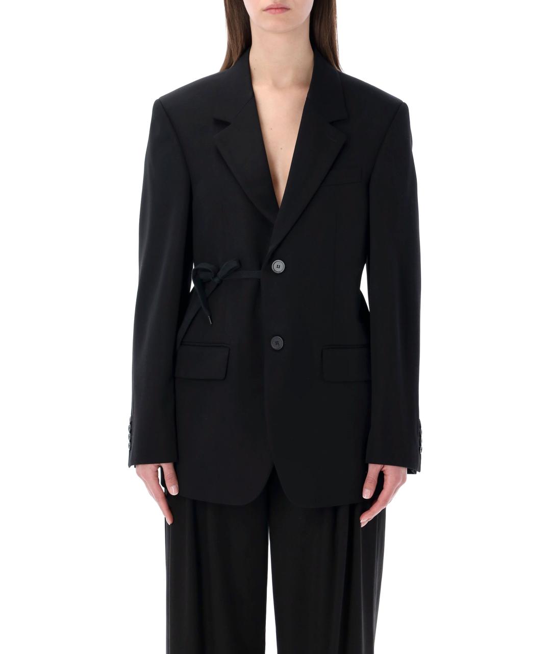 BALENCIAGA Черный шерстяной жакет/пиджак, фото 1