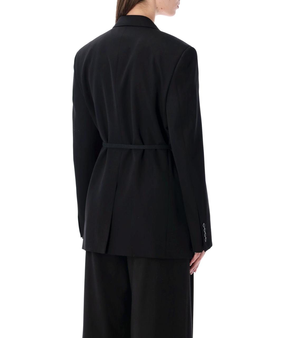 BALENCIAGA Черный шерстяной жакет/пиджак, фото 2