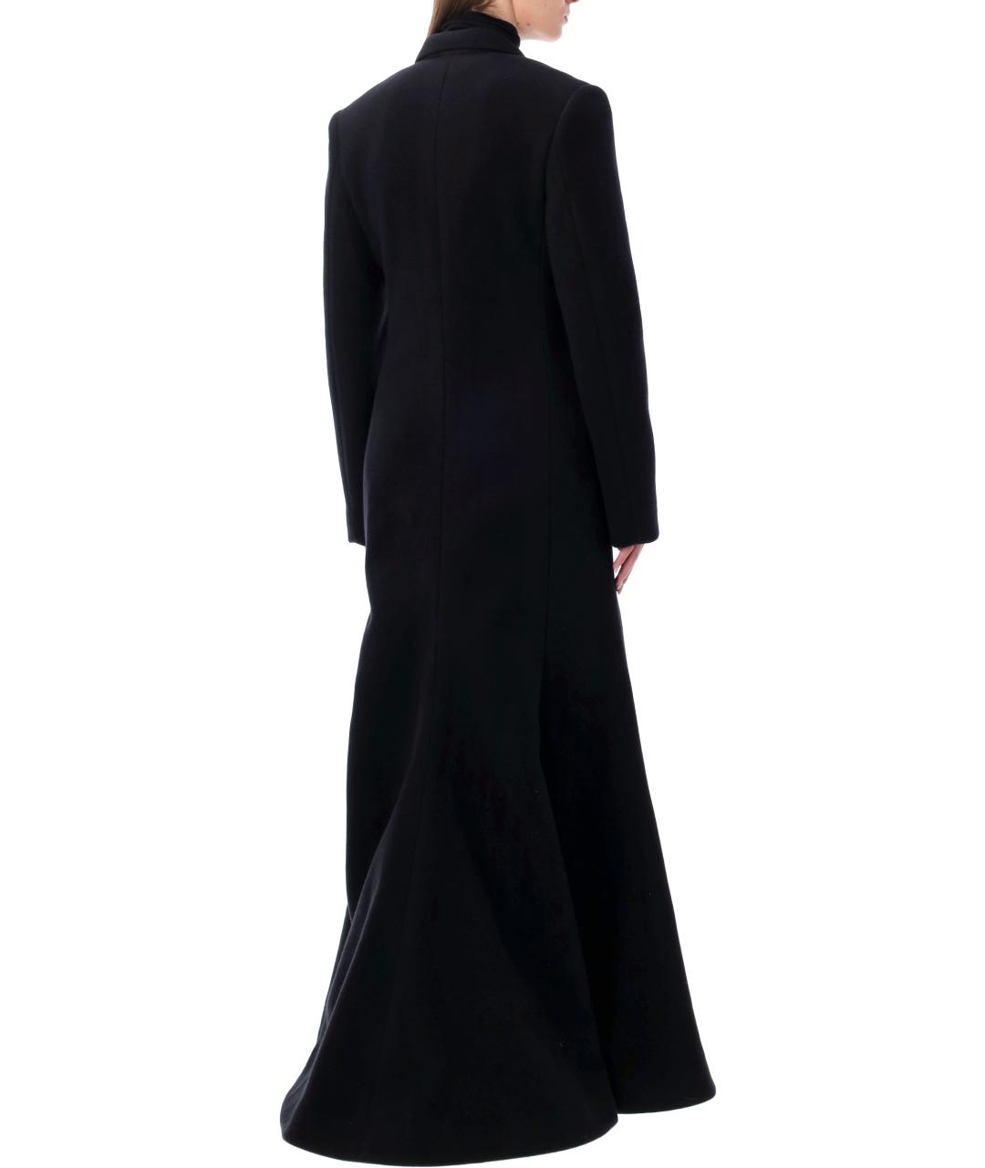 BALENCIAGA Черное шерстяное пальто, фото 2