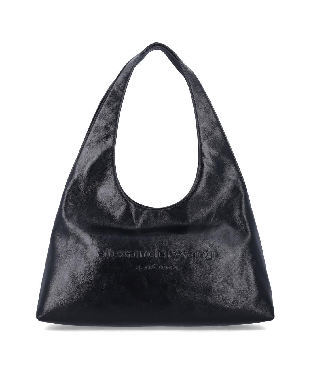 ALEXANDER WANG Черная кожаная сумка тоут, фото 1