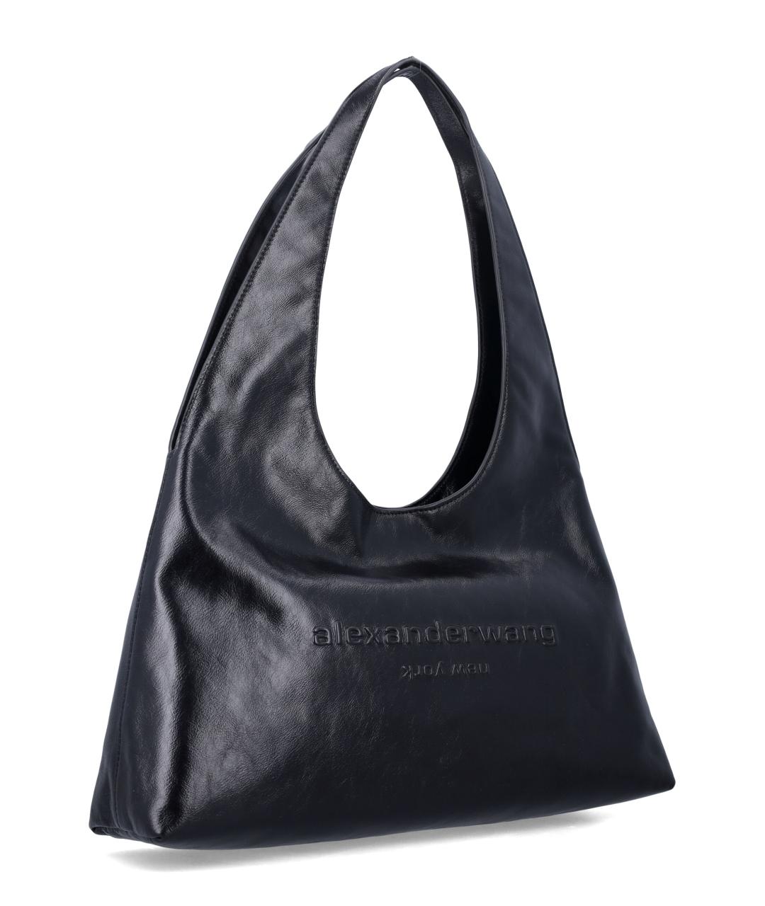 ALEXANDER WANG Черная кожаная сумка тоут, фото 2
