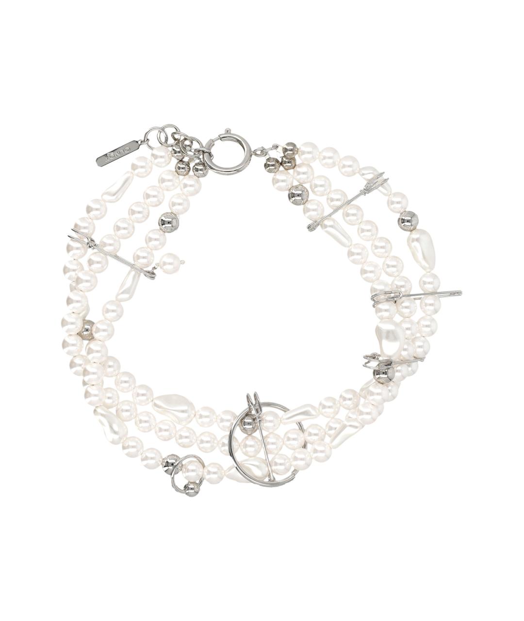 JUSTINE CLENQUET Белый пластиковый чокер, фото 1