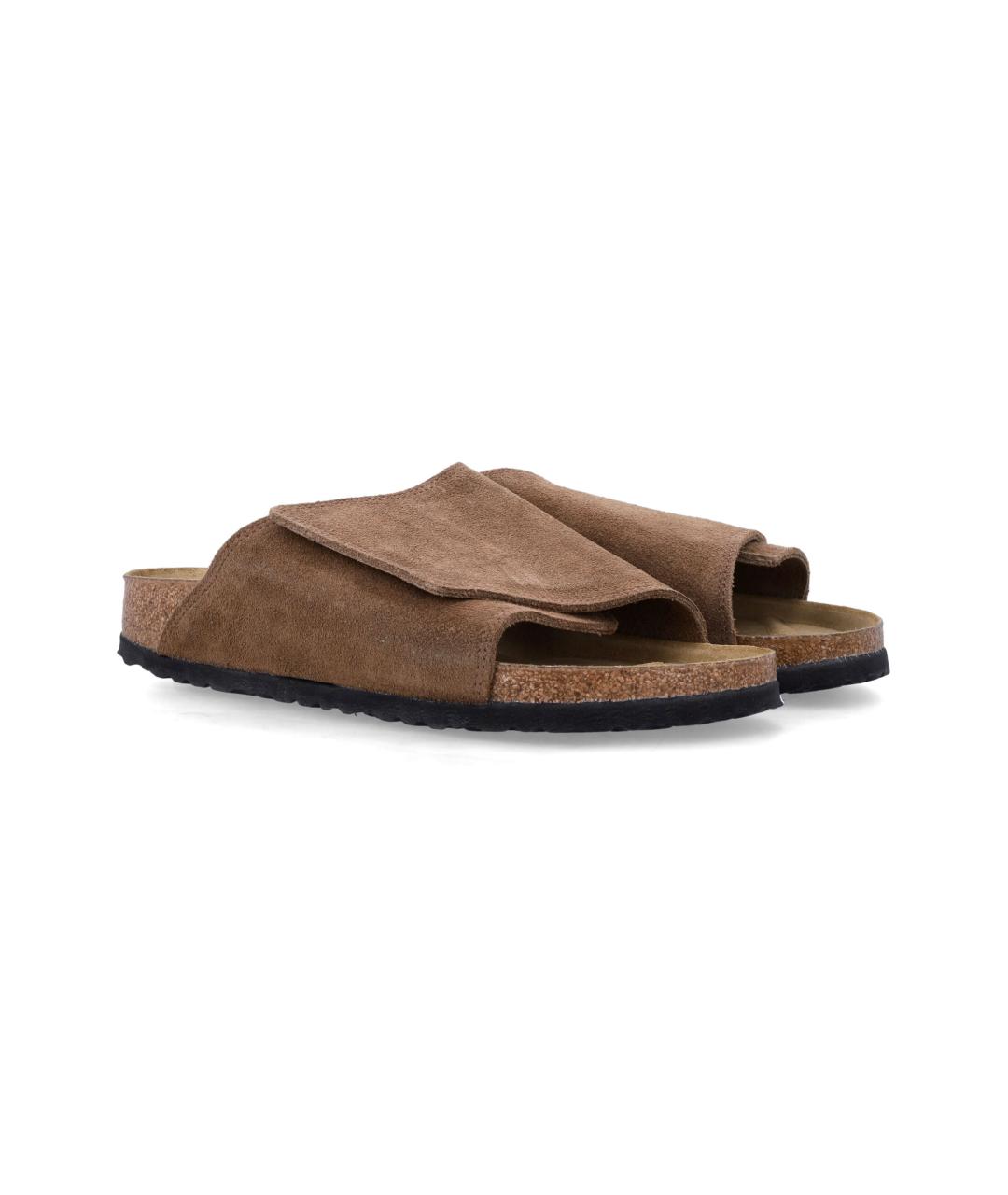 BIRKENSTOCK Коричневые замшевые сандалии, фото 2