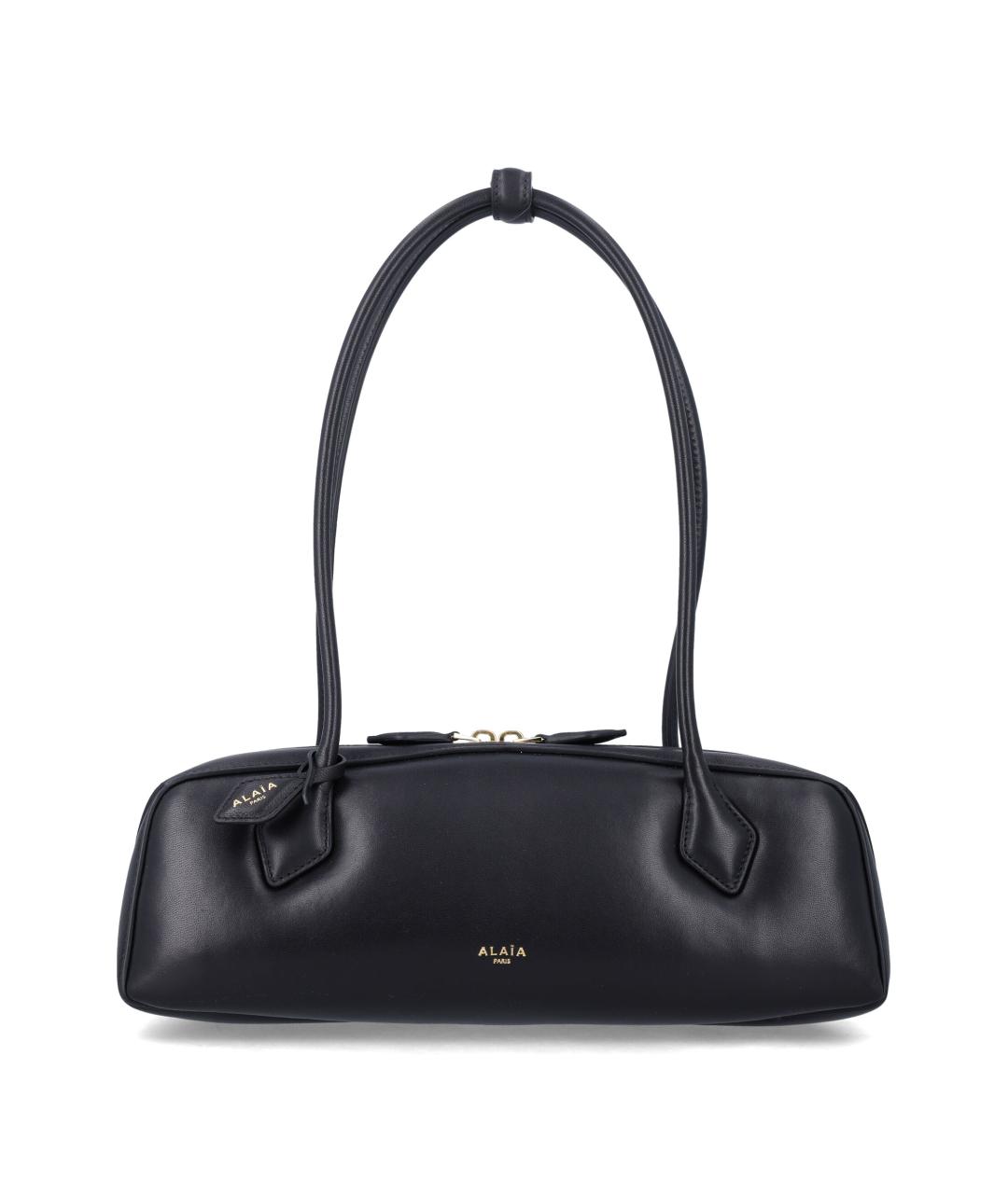 ALAIA Черная кожаная сумка через плечо, фото 1