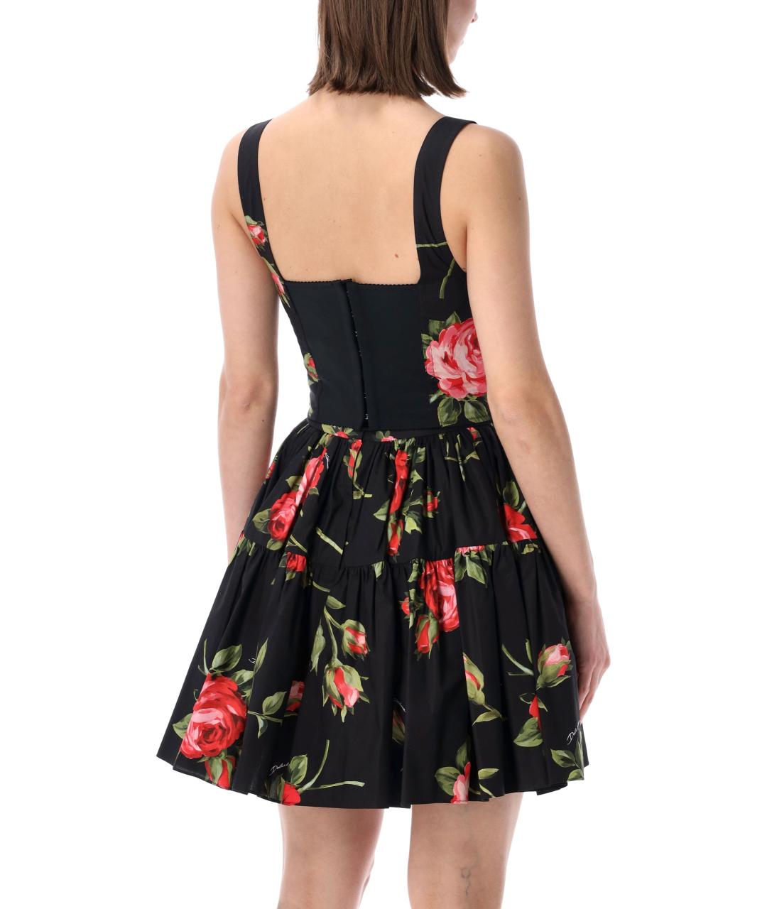 DOLCE&GABBANA Черная хлопковая майка, фото 3