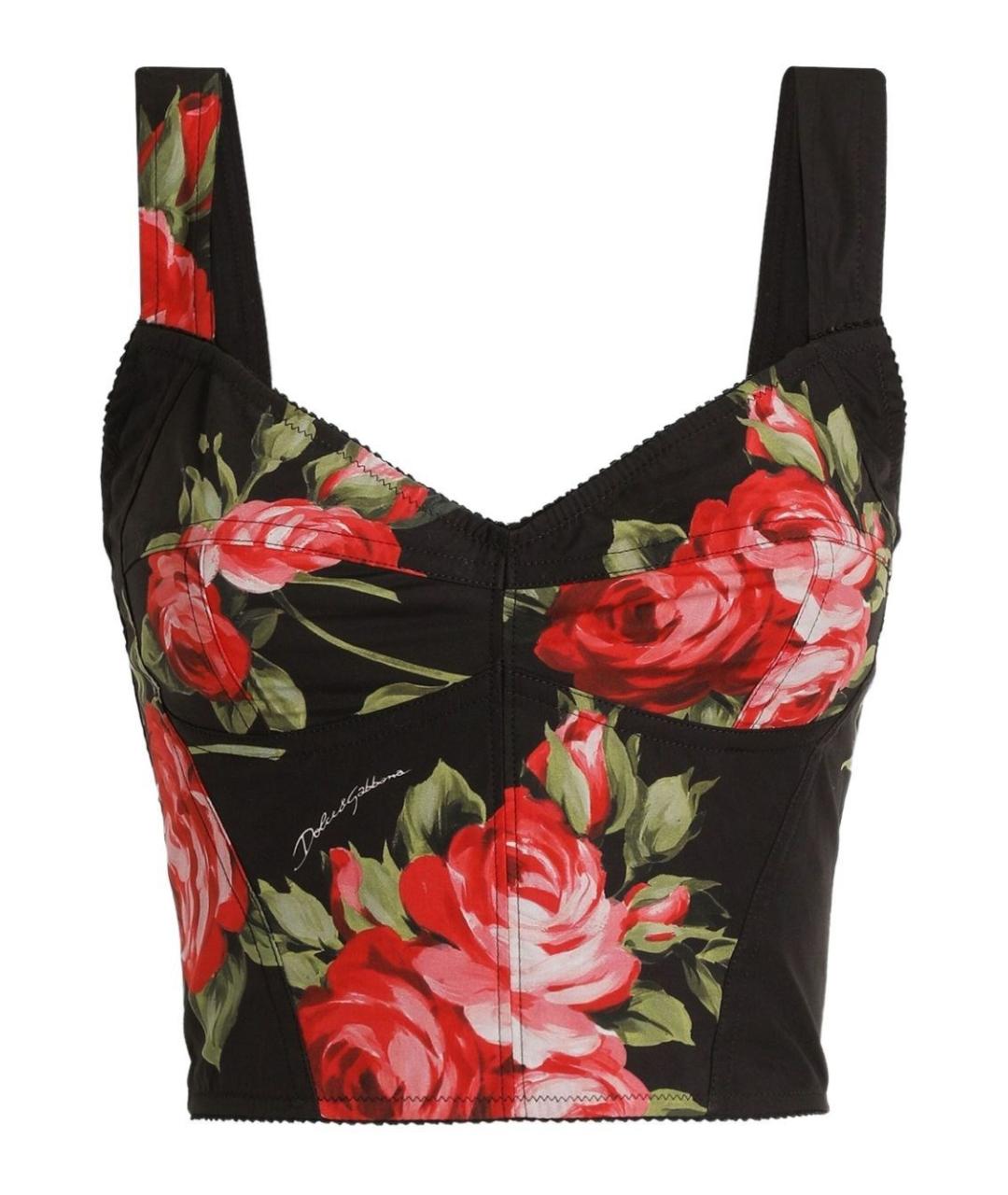 DOLCE&GABBANA Черная хлопковая майка, фото 1