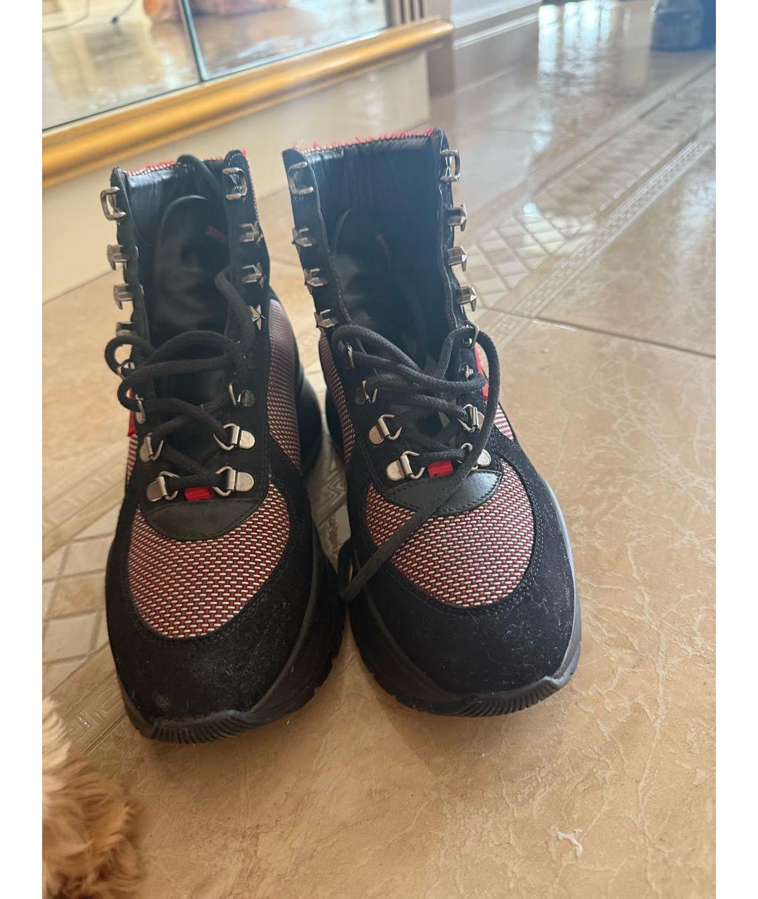 JIMMY CHOO Черные замшевые ботинки, фото 3