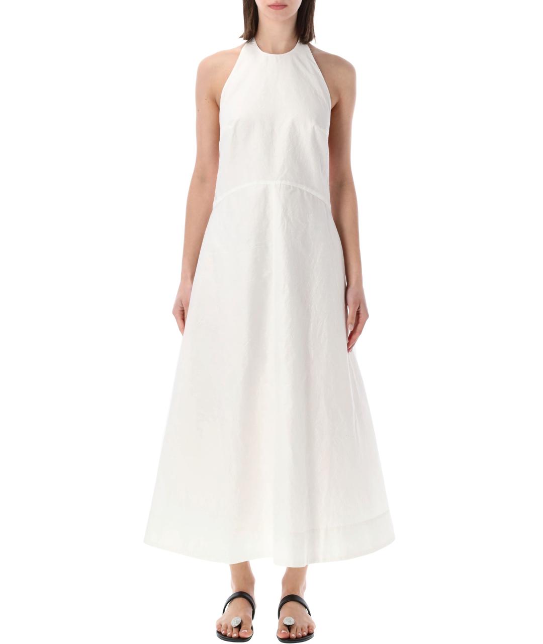 ROHE Белое хлопковое повседневное платье, фото 1