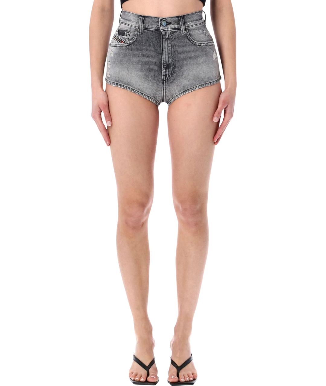 DIESEL Серые хлопковые шорты, фото 1