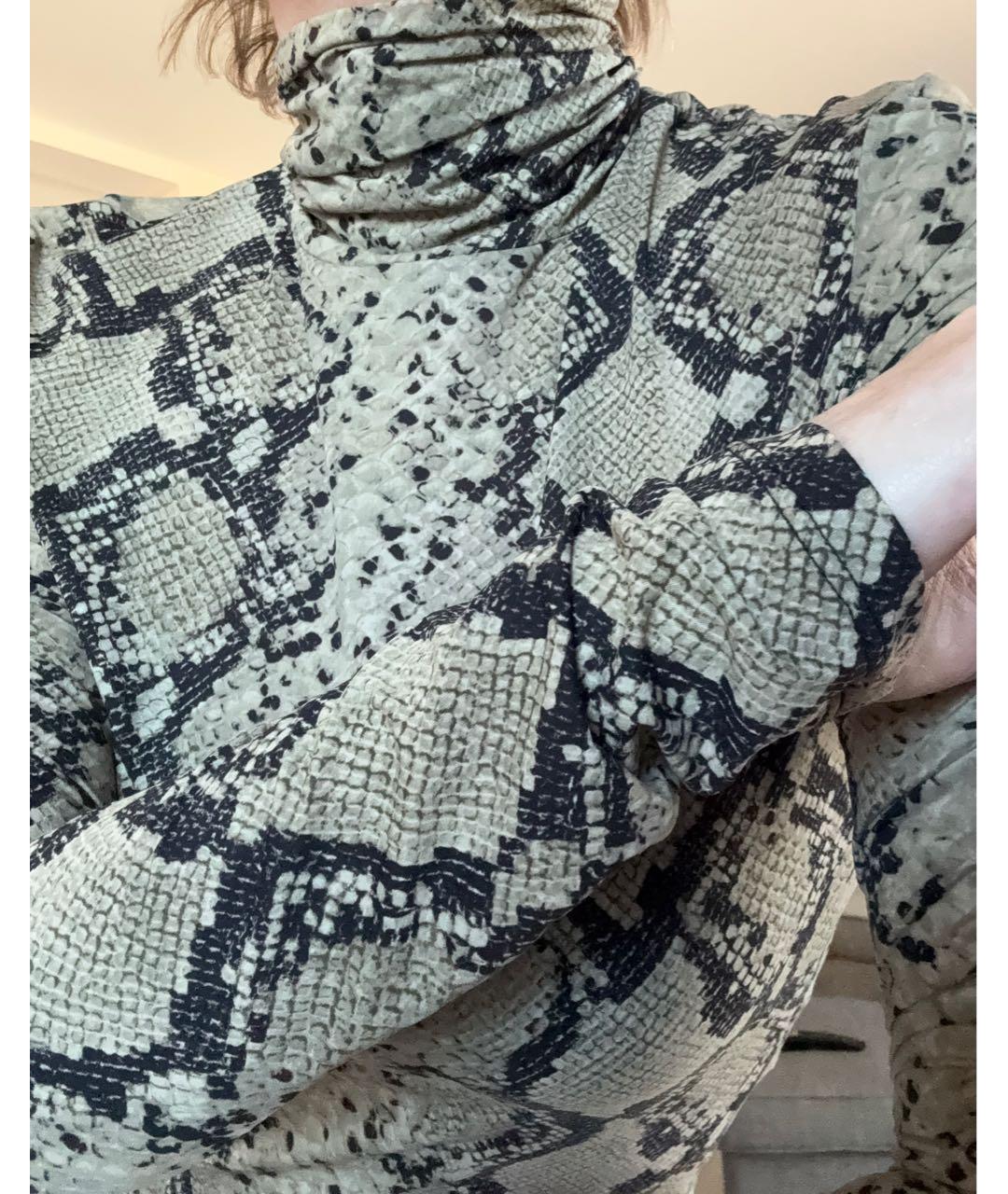 SPORTMAX Хаки синтетическая блузы, фото 3