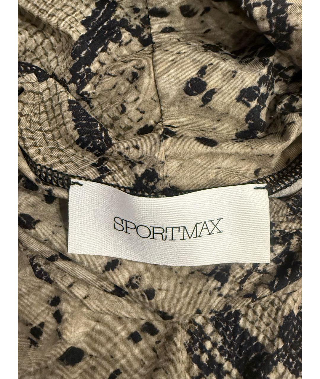 SPORTMAX Хаки синтетическая блузы, фото 2