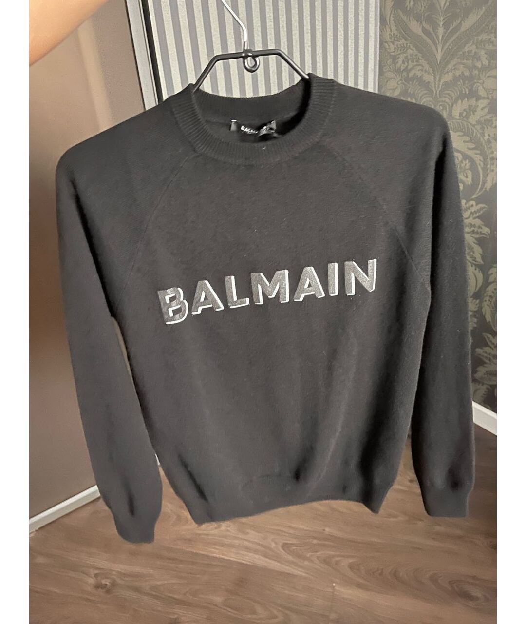 BALMAIN Черный кашемировый джемпер / свитер, фото 6