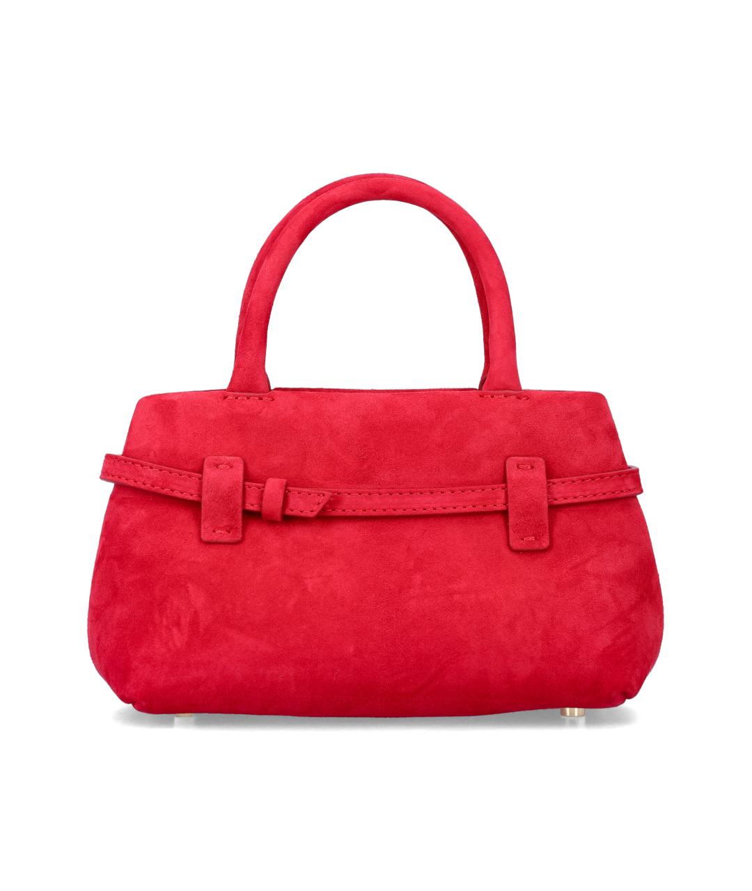 MANU ATELIER Красная замшевая сумка через плечо, фото 3