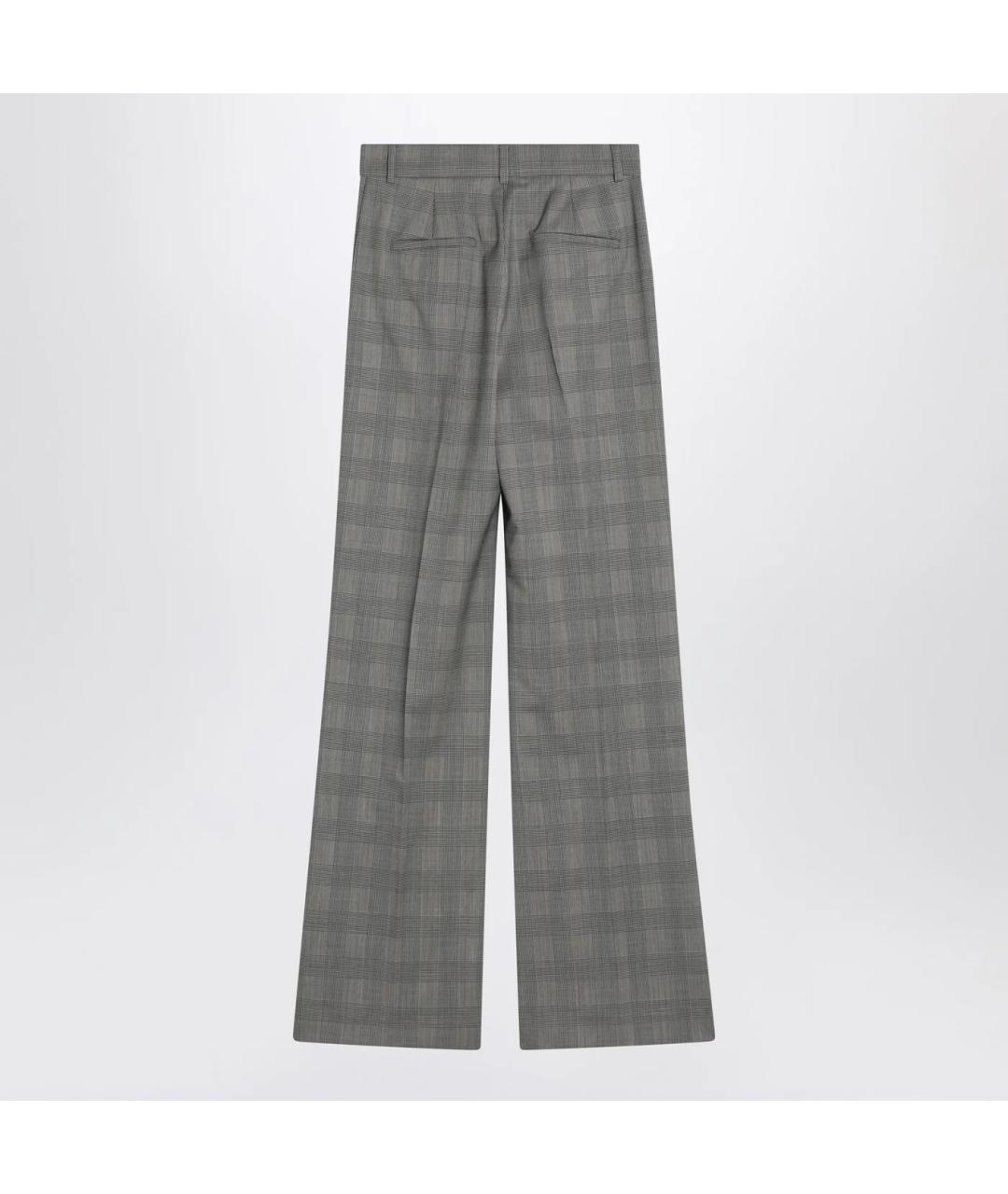 SPORTMAX Мульти шерстяные прямые брюки, фото 2