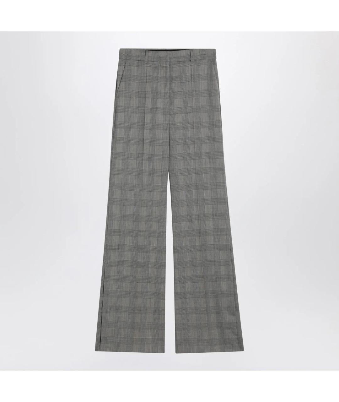 SPORTMAX Мульти шерстяные прямые брюки, фото 3