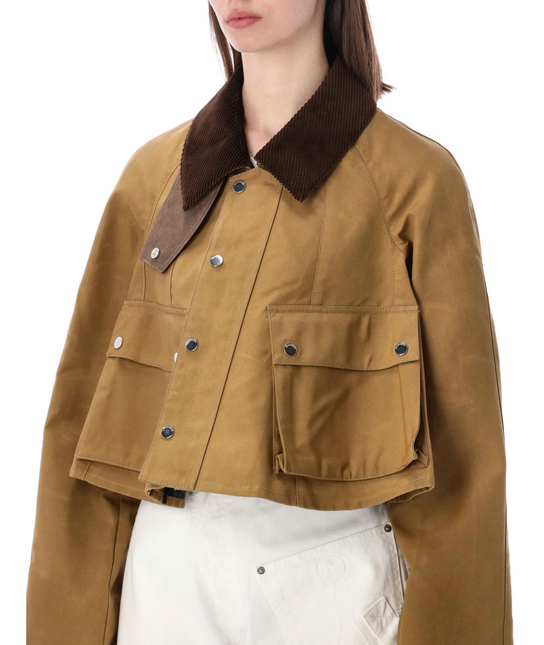 J.W.ANDERSON Коричневая хлопковая куртка, фото 3