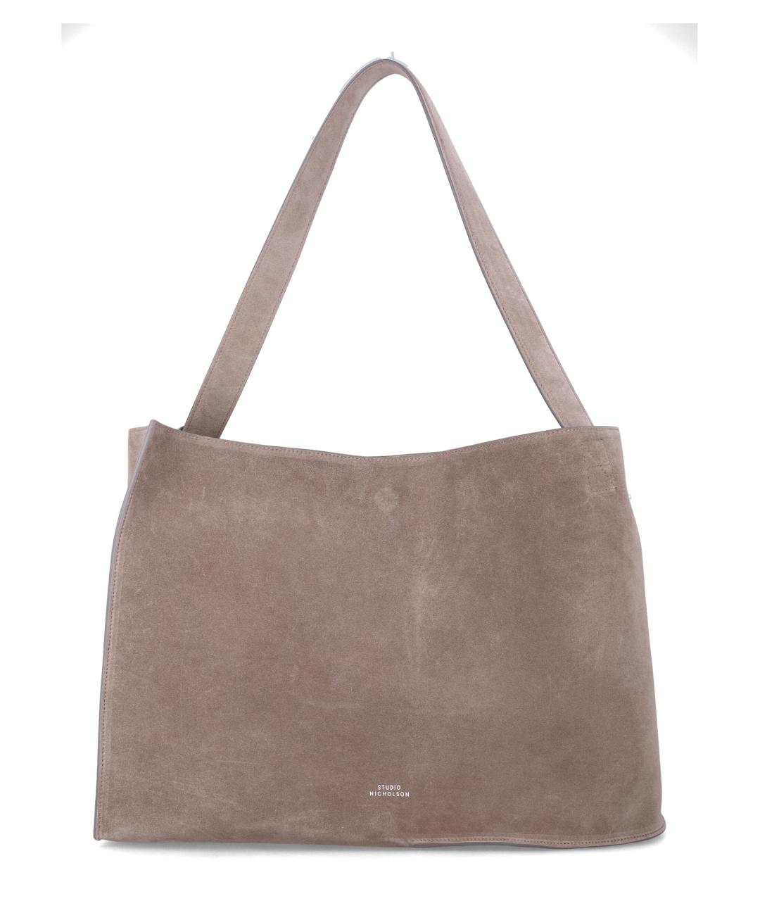 STUDIO NICHOLSON Замшевая сумка тоут, фото 1